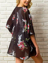 Load image into Gallery viewer, 13 Colors Hot Summer Women Floral Kimono Swim Cover-Ups Female Beach Boho Cardigan Bathing Tops Beach Bikini Cover Up Outfits