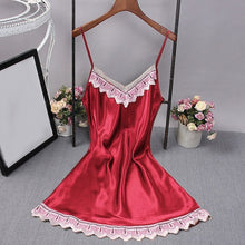 Cargar imagen en el visor de la galería, Moda Mujer verano Mini Kimono bata señora rayón bata de baño Yukata camisón ropa de dormir camisón Pijama Mujer talla M-XL
