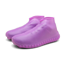 Charger l&#39;image dans la galerie, Overschoenen Reusable Shoe Covers Dustproof Rain Cover Winter Step In Shoe Waterproof Silicone Shoe Covers