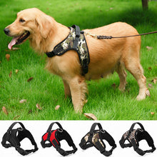Cargar imagen en el visor de la galería, Arnés de nailon resistente para perros y mascotas, Collar ajustable acolchado, arneses para perros extragrandes, medianos y pequeños, chaleco, suministros para perros Husky