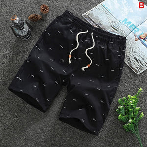 Pantalones cortos de verano 2020 para hombre, pantalones cortos holgados informales, pantalones cortos deportivos, pantalones cortos informales rectos de punto sueltos, pantalones cortos de algodón, novedad 4XL