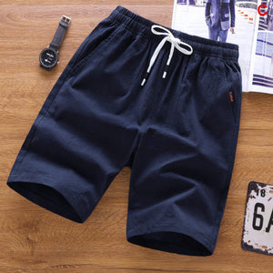 Pantalones cortos de verano 2020 para hombre, pantalones cortos holgados informales, pantalones cortos deportivos, pantalones cortos informales rectos de punto sueltos, pantalones cortos de algodón, novedad 4XL