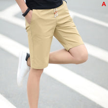 Cargar imagen en el visor de la galería, Pantalones cortos de verano 2020 para hombre, pantalones cortos holgados informales, pantalones cortos deportivos, pantalones cortos informales rectos de punto sueltos, pantalones cortos de algodón, novedad 4XL