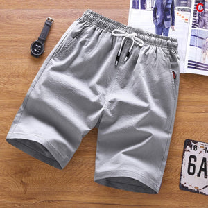 Pantalones cortos de verano 2020 para hombre, pantalones cortos holgados informales, pantalones cortos deportivos, pantalones cortos informales rectos de punto sueltos, pantalones cortos de algodón, novedad 4XL