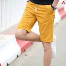 Cargar imagen en el visor de la galería, Pantalones cortos de verano 2020 para hombre, pantalones cortos holgados informales, pantalones cortos deportivos, pantalones cortos informales rectos de punto sueltos, pantalones cortos de algodón, novedad 4XL