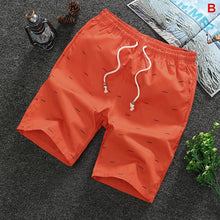 Cargar imagen en el visor de la galería, Pantalones cortos de verano 2020 para hombre, pantalones cortos holgados informales, pantalones cortos deportivos, pantalones cortos informales rectos de punto sueltos, pantalones cortos de algodón, novedad 4XL