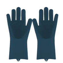 Cargar imagen en el visor de la galería, Esponja mágica para lavar platos de silicona, guantes de goma para fregar, limpieza de cocina, 1 par