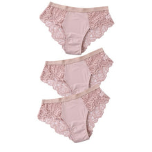Charger l&#39;image dans la galerie, 3 Pcs Cotton Panties Sexy Panty Briefs Lace Panties Women Underwear Lingerie Panties for Female Ladies Floral Pantys Underpants