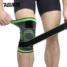 Cargar imagen en el visor de la galería, AOLIKES, 1 Uds., 2020, rodillera protectora profesional, rodillera deportiva, vendaje transpirable, rodillera, baloncesto, tenis, ciclismo