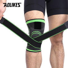 Cargar imagen en el visor de la galería, AOLIKES, 1 Uds., 2020, rodillera protectora profesional, rodillera deportiva, vendaje transpirable, rodillera, baloncesto, tenis, ciclismo