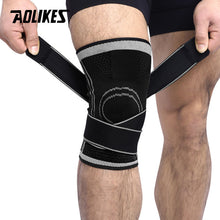 Cargar imagen en el visor de la galería, AOLIKES, 1 Uds., 2020, rodillera protectora profesional, rodillera deportiva, vendaje transpirable, rodillera, baloncesto, tenis, ciclismo