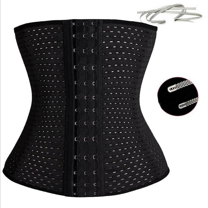 COLORIENTED Mujeres Cintura Cinchers Ladies Corset Shaper Band Body Building Hebilla frontal Three Breasted Dropship Support