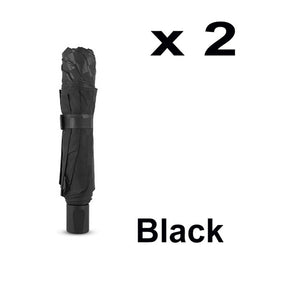 144cm Double Layer Large Umbrella Rain Women Dark Grid Travel Business Umbrella 3Folding Windproof Big For Men Women Umbrellas