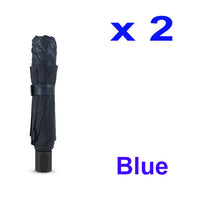 Charger l&#39;image dans la galerie, 144cm Double Layer Large Umbrella Rain Women Dark Grid Travel Business Umbrella 3Folding Windproof Big For Men Women Umbrellas
