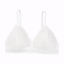 Charger l&#39;image dans la galerie, 1/2PCS Women Bralette French Style Lace Bra Girls Triangle Cup Lingerie Deep V Wireless Underwear Soft Thin Seamless Bra