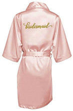 Load image into Gallery viewer, sexy Burgundy robe bride kimono satin robe women Bathrobe wedding robe sister mother of the bride groom bridesmaid robes