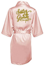 Load image into Gallery viewer, sexy Burgundy robe bride kimono satin robe women Bathrobe wedding robe sister mother of the bride groom bridesmaid robes