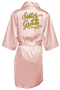 sexy Burgundy robe bride kimono satin robe women Bathrobe wedding robe sister mother of the bride groom bridesmaid robes