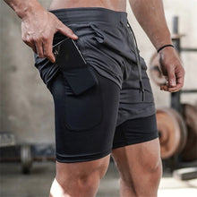 Load image into Gallery viewer, 2020 Summer Running Shorts Men 2 in 1 Sports Jogging Fitness Shorts Training Quick Dry Mens Gym Men Shorts Sport gym Short Pants