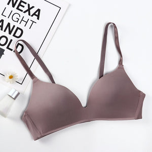 Seamless Bras for Women Push Up Bras No Wire Brassiere A B Cup Underwear Sexy Bra Three Quarters(3/4 Cup)  Lingerie