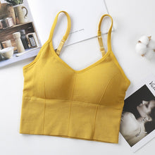 Load image into Gallery viewer, U-shaped Back Bra Tube Top Women Crop Top Daisy Pattern Sexy Lingerie Bra Sports Fashion Street Top