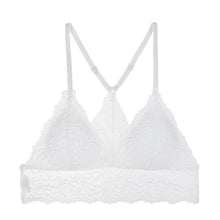 Charger l&#39;image dans la galerie, 1/2PCS Women Bralette French Style Lace Bra Girls Triangle Cup Lingerie Deep V Wireless Underwear Soft Thin Seamless Bra