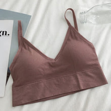 Charger l&#39;image dans la galerie, Women Sexy Crop Tops Bra Tube Top Female Streetwear Sleeveless Seamless Sports Bra Crop Camis Top Tee Bandeau Top Basic Tank