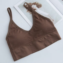 Charger l&#39;image dans la galerie, Women Sexy Crop Tops Bra Tube Top Female Streetwear Sleeveless Seamless Sports Bra Crop Camis Top Tee Bandeau Top Basic Tank
