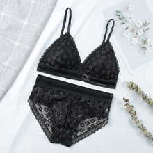 Charger l&#39;image dans la galerie, Women Lace Bra Sets Seamless Underwear Backless Vest Sexy Padded Bralette Lingerie Ultrathin Bra &amp; Brief Sets Female Intimates