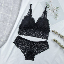 Charger l&#39;image dans la galerie, Women Lace Bra Sets Seamless Underwear Backless Vest Sexy Padded Bralette Lingerie Ultrathin Bra &amp; Brief Sets Female Intimates