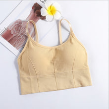 Charger l&#39;image dans la galerie, Women Sexy Crop Tops Bra Tube Top Female Streetwear Sleeveless Seamless Sports Bra Crop Camis Top Tee Bandeau Top Basic Tank