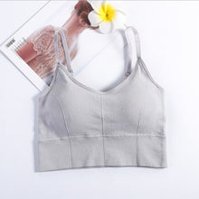 Charger l&#39;image dans la galerie, Women Sexy Crop Tops Bra Tube Top Female Streetwear Sleeveless Seamless Sports Bra Crop Camis Top Tee Bandeau Top Basic Tank