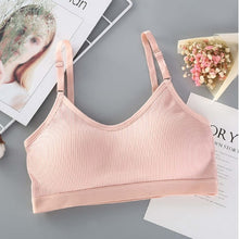 Charger l&#39;image dans la galerie, Women Sexy Crop Tops Bra Tube Top Female Streetwear Sleeveless Seamless Sports Bra Crop Camis Top Tee Bandeau Top Basic Tank