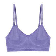 Charger l&#39;image dans la galerie, FINETOO Seamless Women Top Panties Set Cotton Tops Low Waist G-String Underwear Set Soft Active Wear Lingerie Fitness Crop Top