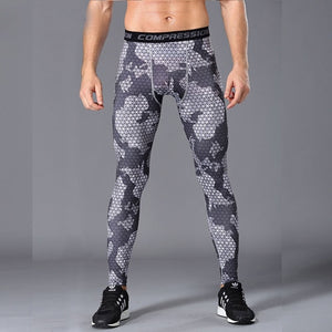 Running Compression Pants Camouflage Men Leggings Tights Basketball Yoga Gym Training Fitness Sports Wear Jogging Soccer Trouser