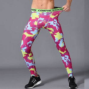 Running Compression Pants Camouflage Men Leggings Tights Basketball Yoga Gym Training Fitness Sports Wear Jogging Soccer Trouser