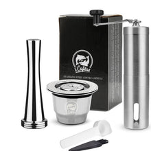 Charger l&#39;image dans la galerie, ICafilasFor Nespresso Reutilisable Inox 2 In 1 Usage  Refillable Capsule Crema Espresso Reusable Refillable Nespresso