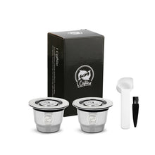 Charger l&#39;image dans la galerie, ICafilasFor Nespresso Reutilisable Inox 2 In 1 Usage  Refillable Capsule Crema Espresso Reusable Refillable Nespresso