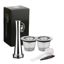 Charger l&#39;image dans la galerie, ICafilasFor Nespresso Reutilisable Inox 2 In 1 Usage  Refillable Capsule Crema Espresso Reusable Refillable Nespresso