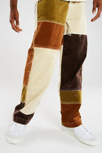 Charger l&#39;image dans la galerie, Men Wash Splice Casual Straight Tassel Patchwork Jeans Trousers Male Fashion Streetwear Loose Hip Hop Denim Full Length Pants