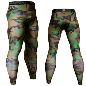 Thermal Pants Leggings Tights Compression MMA Tactics Long Johns Underwear Solid Color Quick-drying Track Suit Men Sportswear