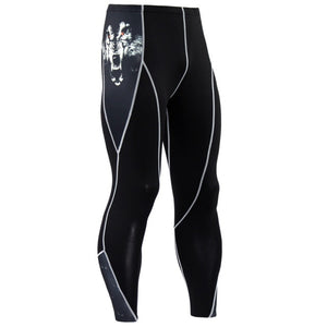 Thermal Pants Leggings Tights Compression MMA Tactics Long Johns Underwear Solid Color Quick-drying Track Suit Men Sportswear
