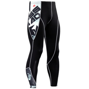 Thermal Pants Leggings Tights Compression MMA Tactics Long Johns Underwear Solid Color Quick-drying Track Suit Men Sportswear