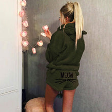 Load image into Gallery viewer, Plus size Women&#39;s Pajama Sets Autumn Winter Flannel Cartoon Warm Pyjamas Animal Sleepwear Cat Cute Female Fashion Girls Homewear