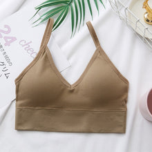 Load image into Gallery viewer, Women Sexy Crop Tops Tube Top Female Streetwear Sleeveless Camis Seamless Sports Lingerie Tee Bra Crop Top Bandeau Top Tank