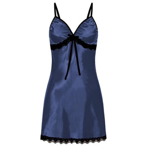 Sexy Sleepwear Women Lace Silk Satin Night Dress Sleeveless Nighties V-neck Nightgown Plus Size 3XL Nightdress Summer Nightwear