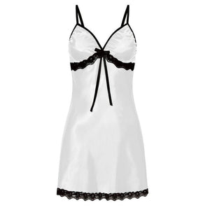Sexy Sleepwear Women Lace Silk Satin Night Dress Sleeveless Nighties V-neck Nightgown Plus Size 3XL Nightdress Summer Nightwear