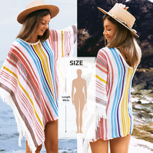Cargar imagen en el visor de la galería, CUPSHE blanco Crochet Bikini cubrir con flecos Trim mujeres Sexy Hollow túnica playa vestido 2021 verano traje de baño ropa de playa