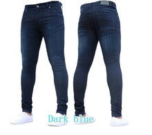 Charger l&#39;image dans la galerie, Skinny ripped jeans men Pants Pencil Biker Side Striped Jeans Destroyed Hole Hip Hop Slim Fit Man Scratched Jean Hombre Pantalon