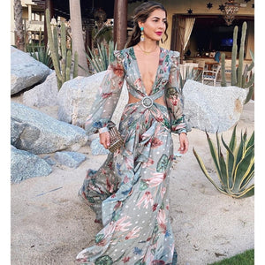 Vestido de playa 2021, Bikini tipo pareo, traje de baño estampado, Kimono para mujer, túnica de talla grande, traje de baño Sexy de manga larga, pareos
